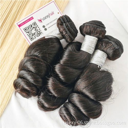 Raw cuticle aligned human hair supplier wholesale raw virgin hair bundles mink Brazilian human hair extension vendors